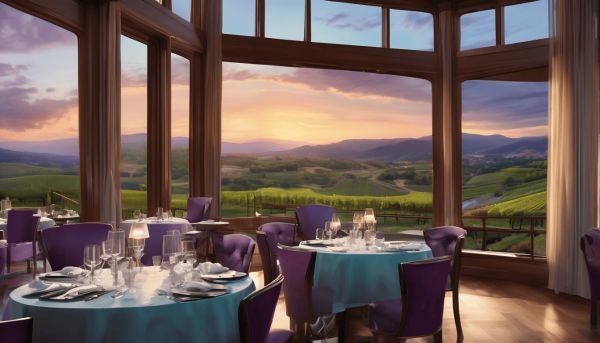 Un restaurant gastronomique avec vue sur la vallée au Caillou
